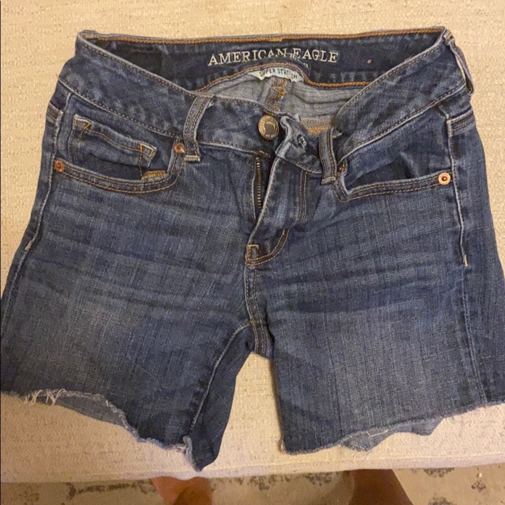 American Eagle dark jean shorts